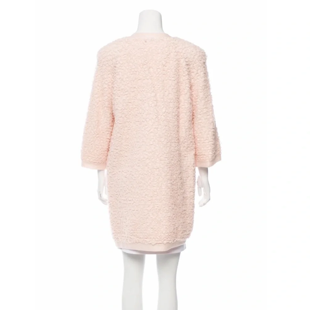 CHANEL Collection Metallic Textured Coat